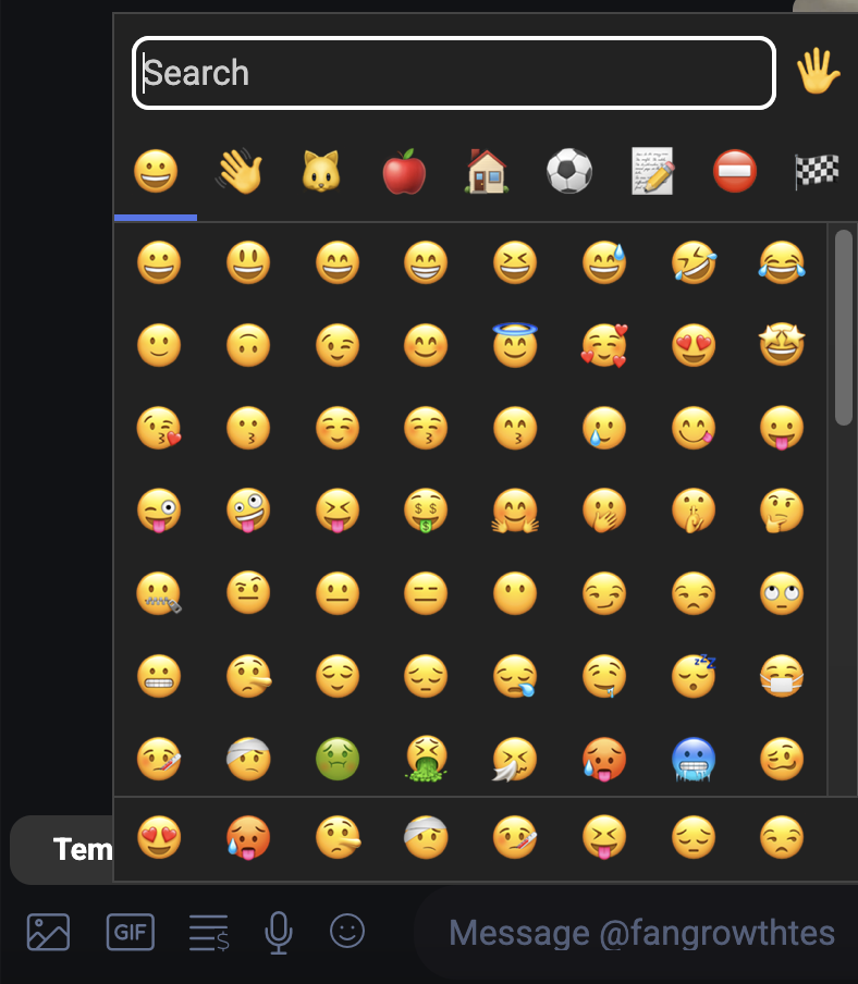 Emojis Chat Fansly